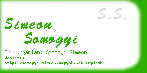 simeon somogyi business card